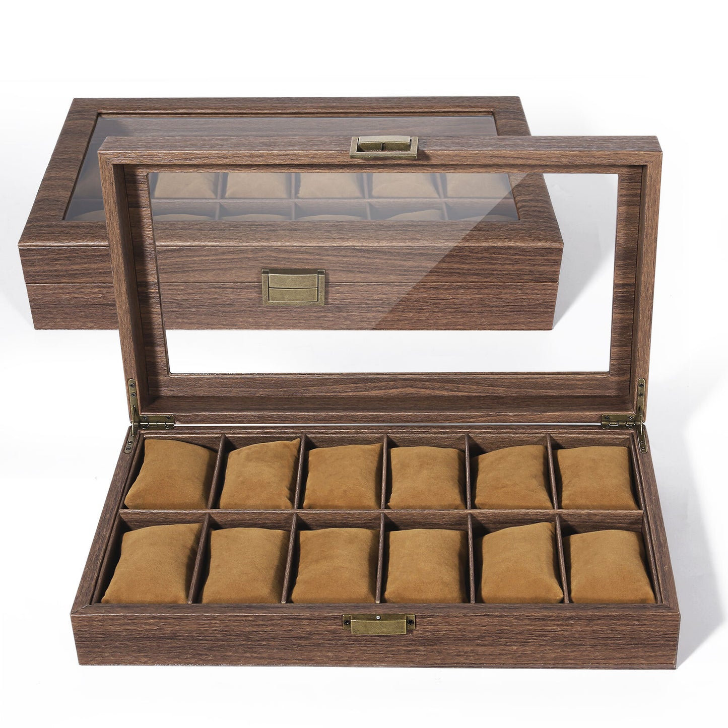 3-12 Grids Wooden Watch Box Jewellry Display Storage Organiser Case Gift for Men