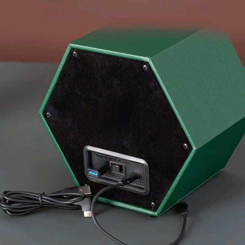 Leather Automatic Watches Winder 2 Slots Watches Rotator Holder Noise Reduction Watch Box Suitable Mechanical Watch Organizer