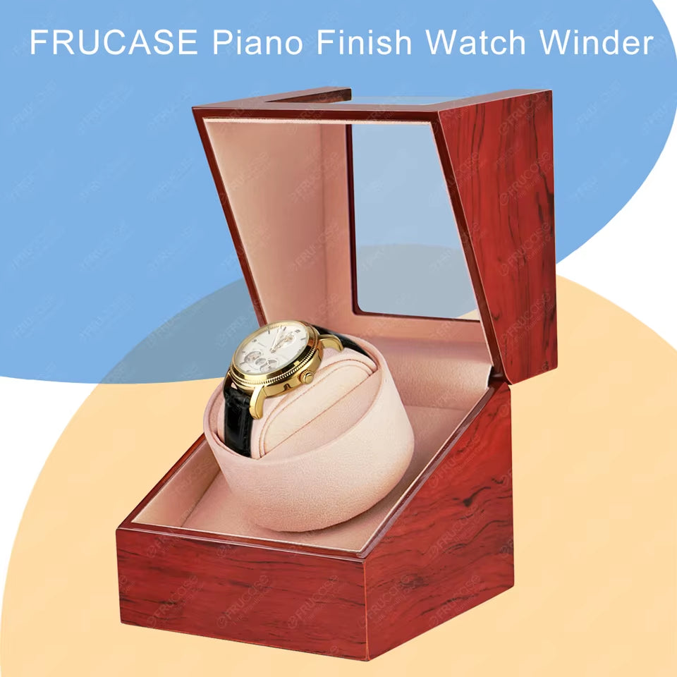 Wooden Watch Winder for Automatic Watches Watch Box Automatic Winder Use USB Cable / with Battery Option
