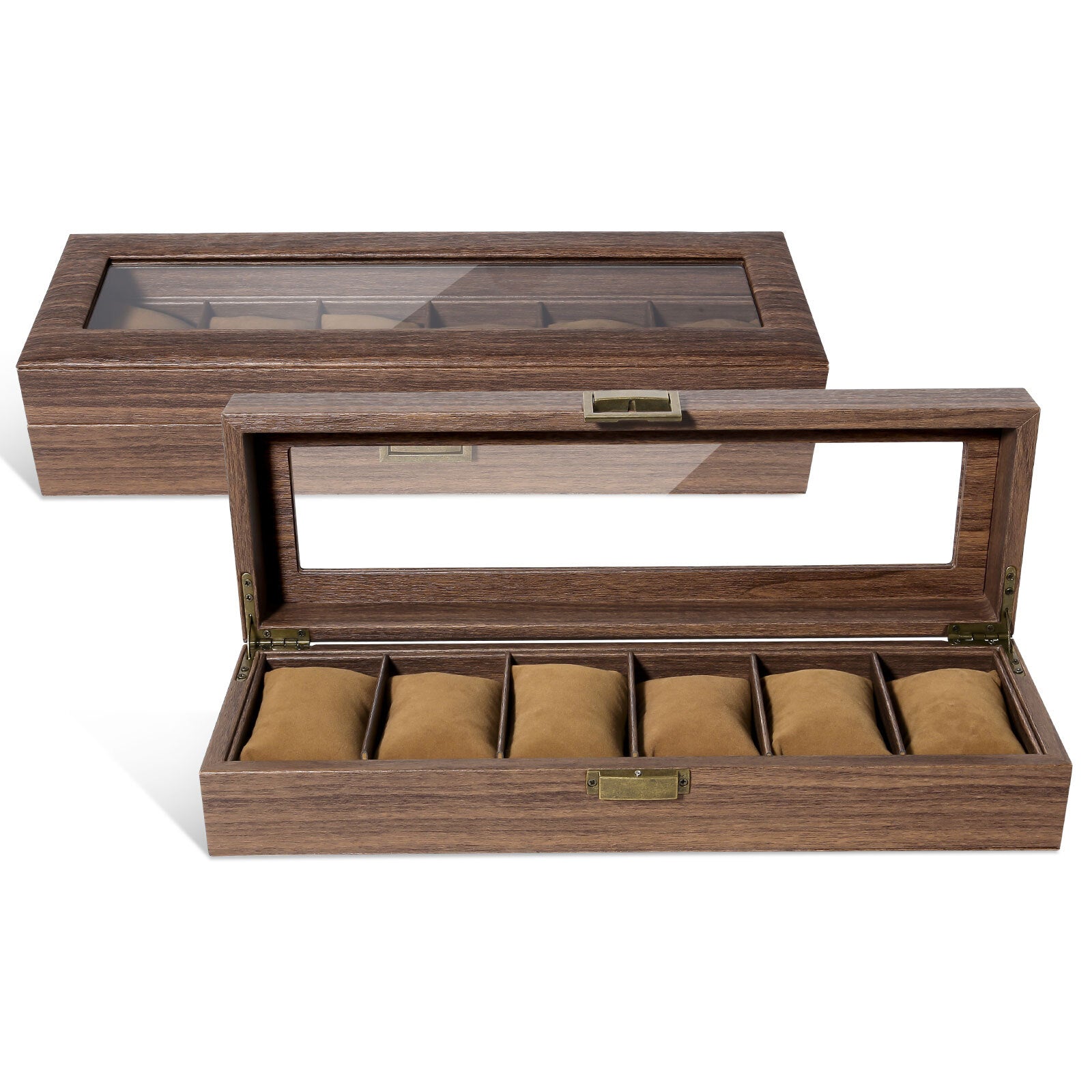 3-12 Grids Wooden Watch Box Jewellry Display Storage Organiser Case Gift for Men