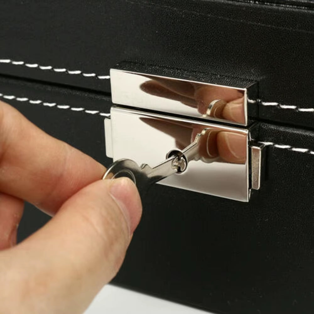 10 Grids Watch Box PU Leather Packaging Box Collection Storage Holder Box Jewelry Storage Packaging Box Watches Accessories