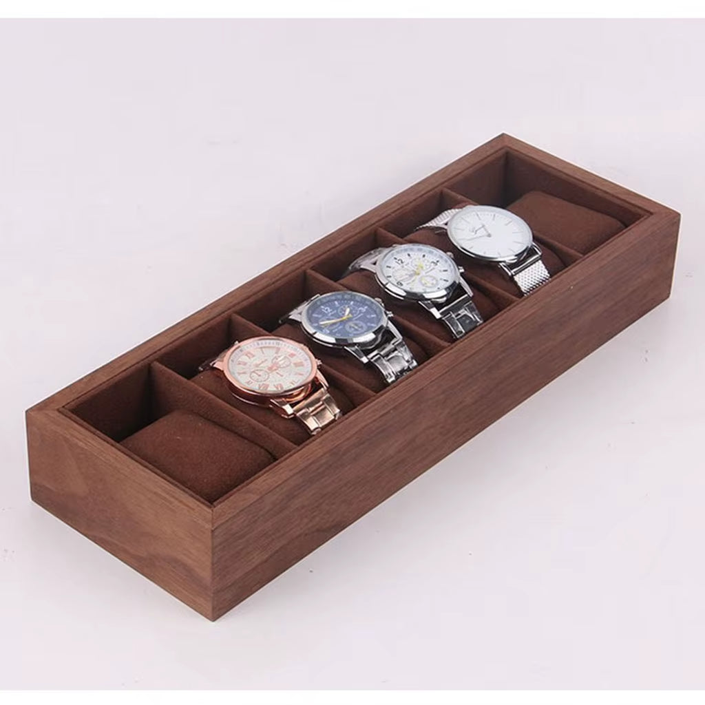 12 Slots Luxury Wooden Watch Box Watch Holder Box Organiser Portable Jewelry Storage Holder for Watches Men Women Gift New