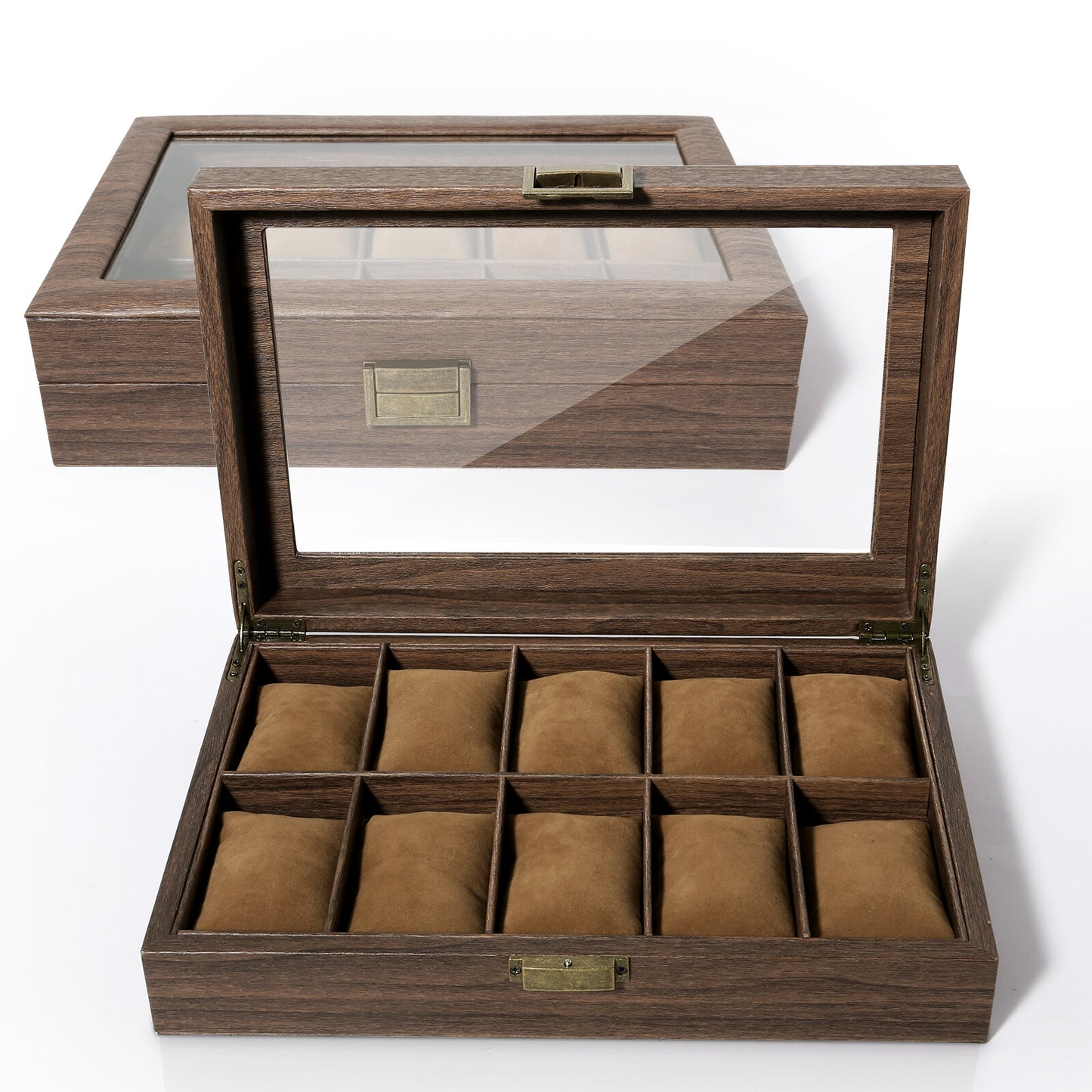 3-12 Grids Wooden Watch Box Jewellry Display Storage Organiser Case Gift for Men