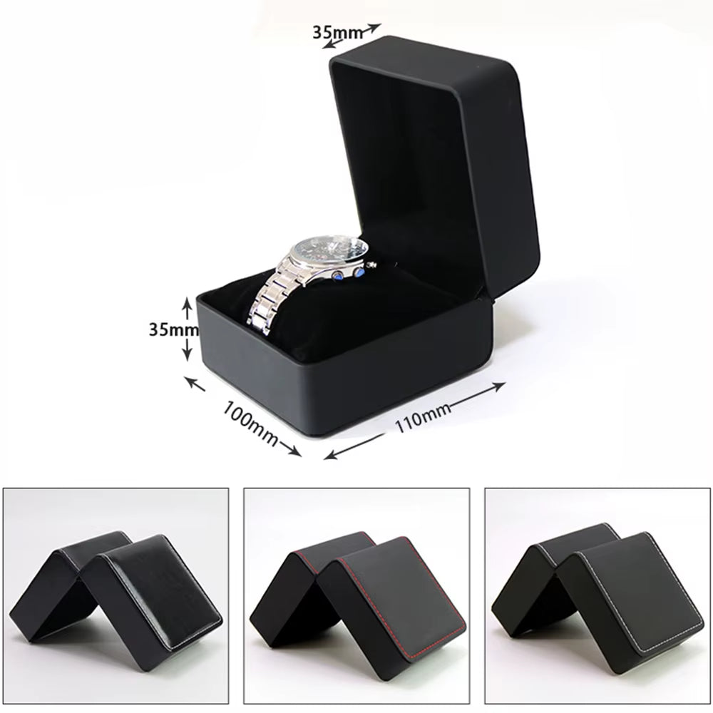 Fashion Leather Watch Box Case Holder Organizer Watches Display Box Bracelet Jewelry Boxes Storage for Woman Man Best Gift New