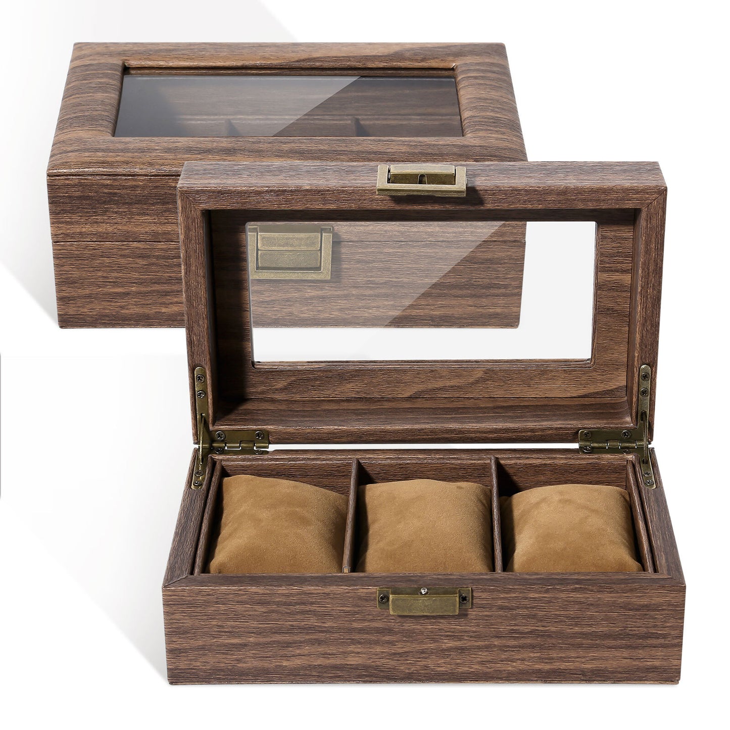 3-12 Grids Wooden Watch Box Jewellry Display Storage Organiser Case Gift for Men