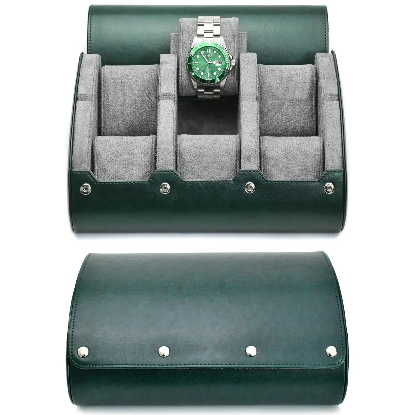 Watch Travel Case ,3/6 Slot Watch Roll Travel Case Organizer Display - PU Leather Watch Case - Watch Organizer for Men & Women