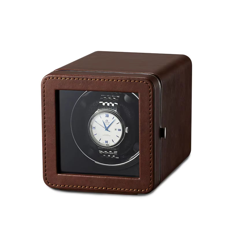 Vertical Winder Watch Box Automatic Rotator Single Watch Winders Mechanical Watches Display Organizer Boxes