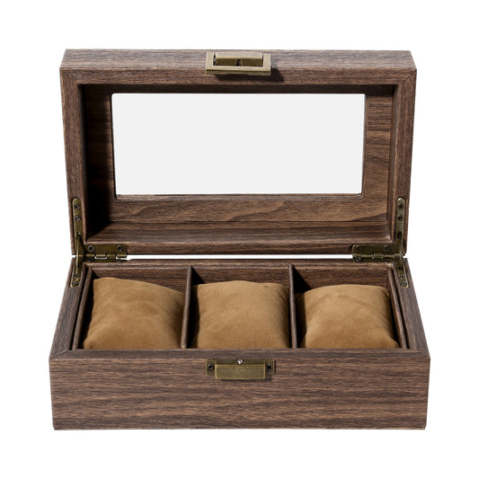 3-12 Grids Wooden Watch Box Jewellry Display Storage Organiser Case Gift for Men
