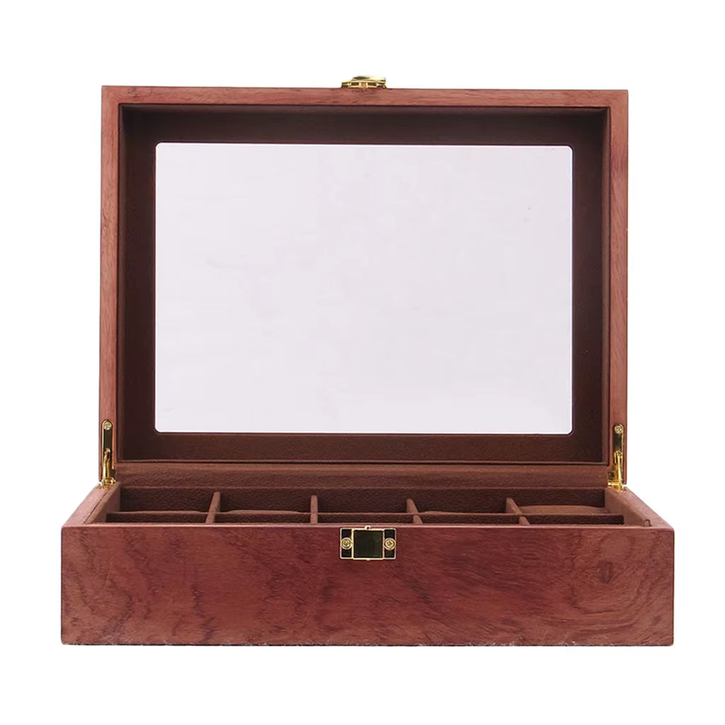 12 Slots Luxury Wooden Watch Box Watch Holder Box Organiser Portable Jewelry Storage Holder for Watches Men Women Gift New