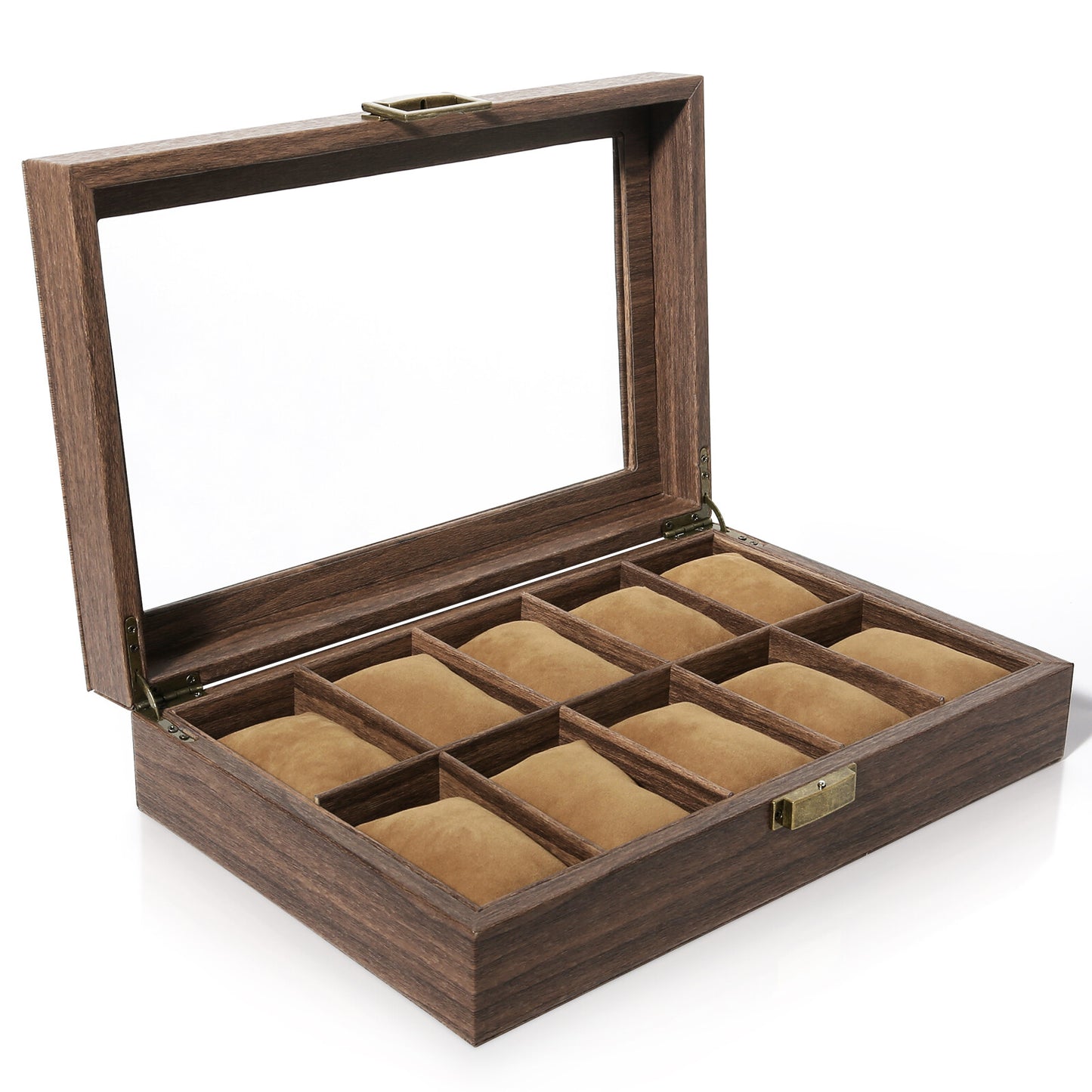 3-12 Grids Wooden Watch Box Jewellry Display Storage Organiser Case Gift for Men